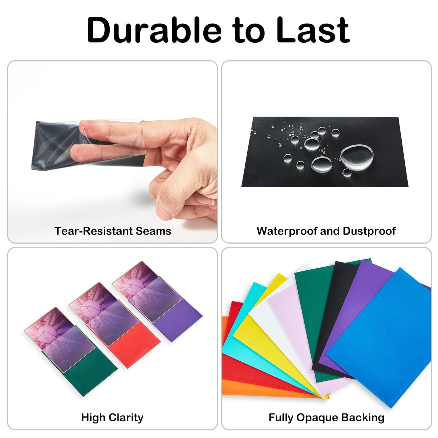 500 Counts Card Sleeves For Trading Cards, Foteemo Magic The Gathering Card Sleeves Yugioh Soft Mtg Card Sleeves Protect Your St