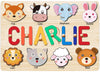 Name Puzzle For Kids Personalized, 1St Birthday Gift For Boys And Girls, Wooden Name Puzzles Learning Toys For Toddlers 1-3, Per