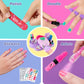G.C Kids Nail Polish Set for Girls Toy 6-12 Years Old, Nail Art Kit Storage Desk with Nail Dryer&Hand Massage Spa Kit, Kid Manic