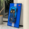 iLuane Display Wallboard for Lego Technic Bugatti Chiron 42083 Race Car Building Kit  mature-themed Collectibles Wall Mount  Home or Office D?cor  Pinstriped (No Car Included)