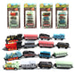 Corper Toys Mini Train Toy Die-Cast Pull Back Steam Train Model Set Assorted Styles For Kids Boys - 4 Packs (16 Pieces)