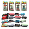 Corper Toys Mini Train Toy Die-Cast Pull Back Steam Train Model Set Assorted Styles For Kids Boys - 4 Packs (16 Pieces)