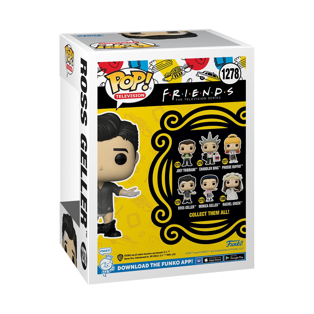 Funko Pop! Tv: Friends - Ross Geller With Leather Pants - Collectable Vinyl Figure - Gift Idea - Official Merchandise - For Kids & Adults - Tv Fans - Model Figure For Collectors And Display