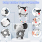 Fpvera Baby Rattles 0-6 Months: Soft Rattles For Babies 0-6 Months Newborn Sensory Toys, High Contrast Black And White Baby Toys 0-3 Months Plush Rattle Toy For Infant Boys Girls Shower Gift, 2Pcs