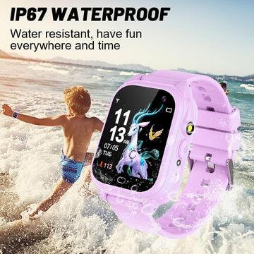 Tywop Kids Waterproof Smart Watch For Boys Girls Ages 3-12 Learning Toys Easter Basket Gifts With 26 Games Camera Video 1.44' Touchscreen Music Player Alarm Clock Flashlight Pedometer Toddler Watches
