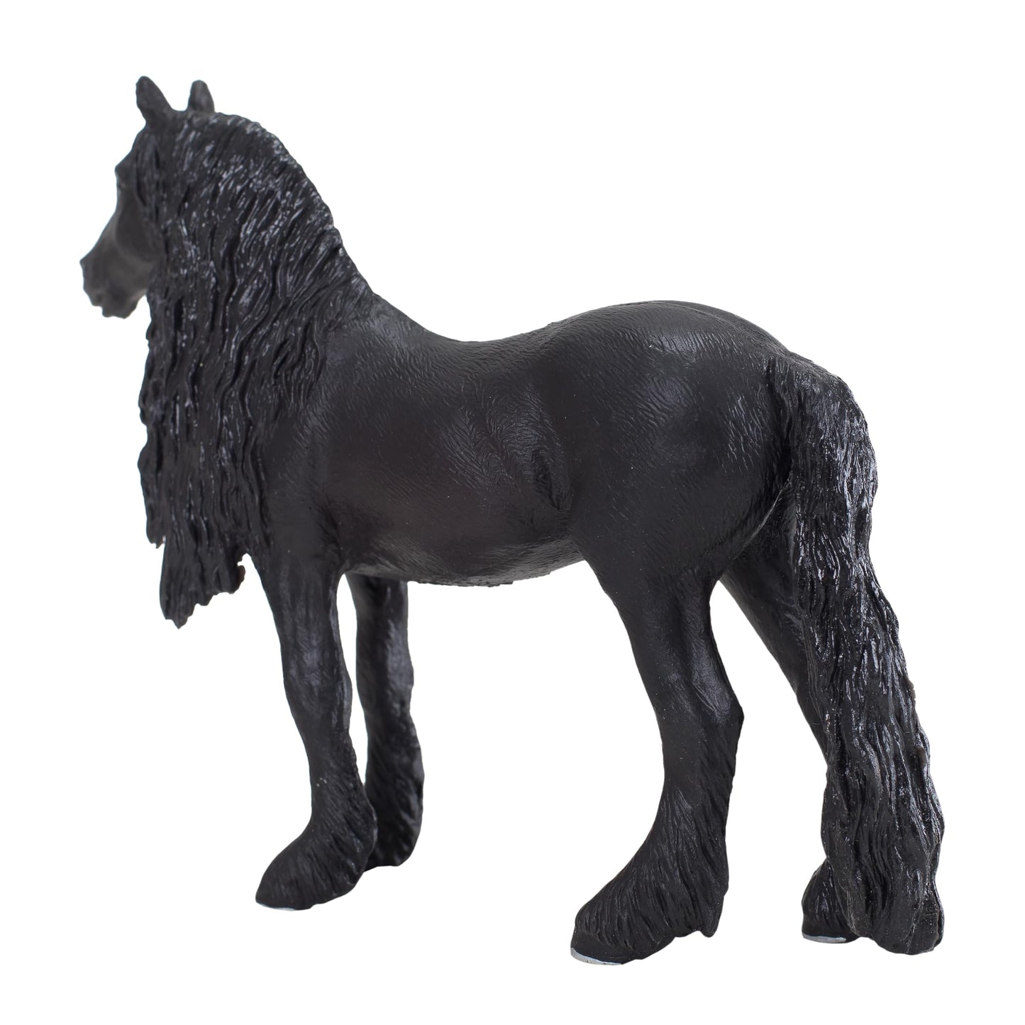 Mojo Friesian Gelding Realistic Equestrian Horse Club Hand Painted Toy Figurine, Black