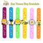 PAITUEND Bee Theme Slap Bracelets Party Favors- Bee Silicone Wristbands (6pack) for Boys&Girls Birthday&Bee Theme Party Supplies