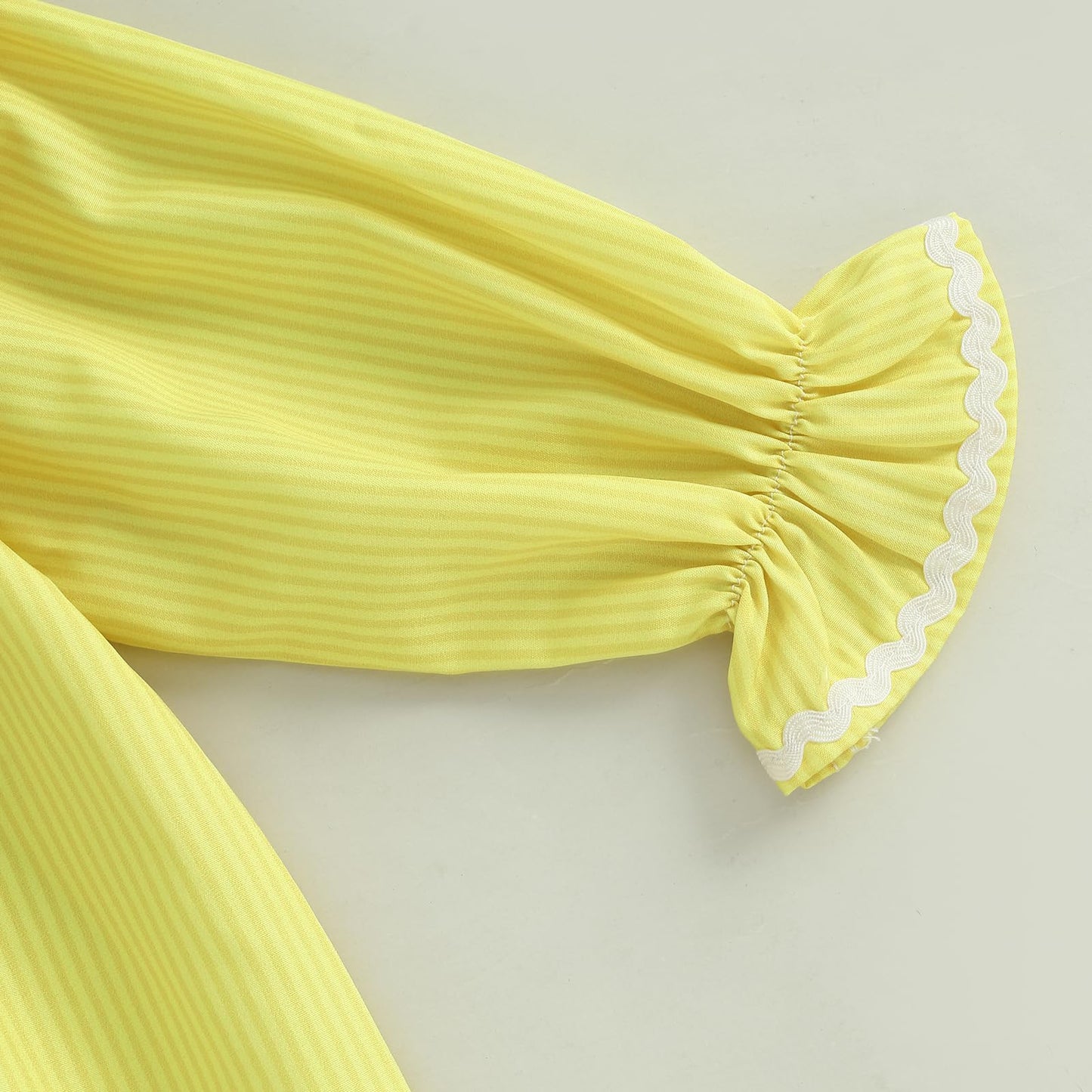 Thorn Tree Toddler Halloween Outfits Baby Boy Girl Clown Costume Contrast Color Long Sleeve Jumpsuit Hat Smocked Outfits (Yellow