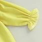 Aiwpstoin Toddler Baby Clown Costume Boy Girl Funny Halloween Outfit Contrast Color Long Sleeve Jumpsuit with Hat (Yellow, 3-4T)