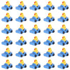 Tinoaly 30pcs Miniature Duck Figures  Whimsical Resin Mini Ducks in a Car  Dark Blue  1:12 Scale  mature-themed  Unisex  Ornament