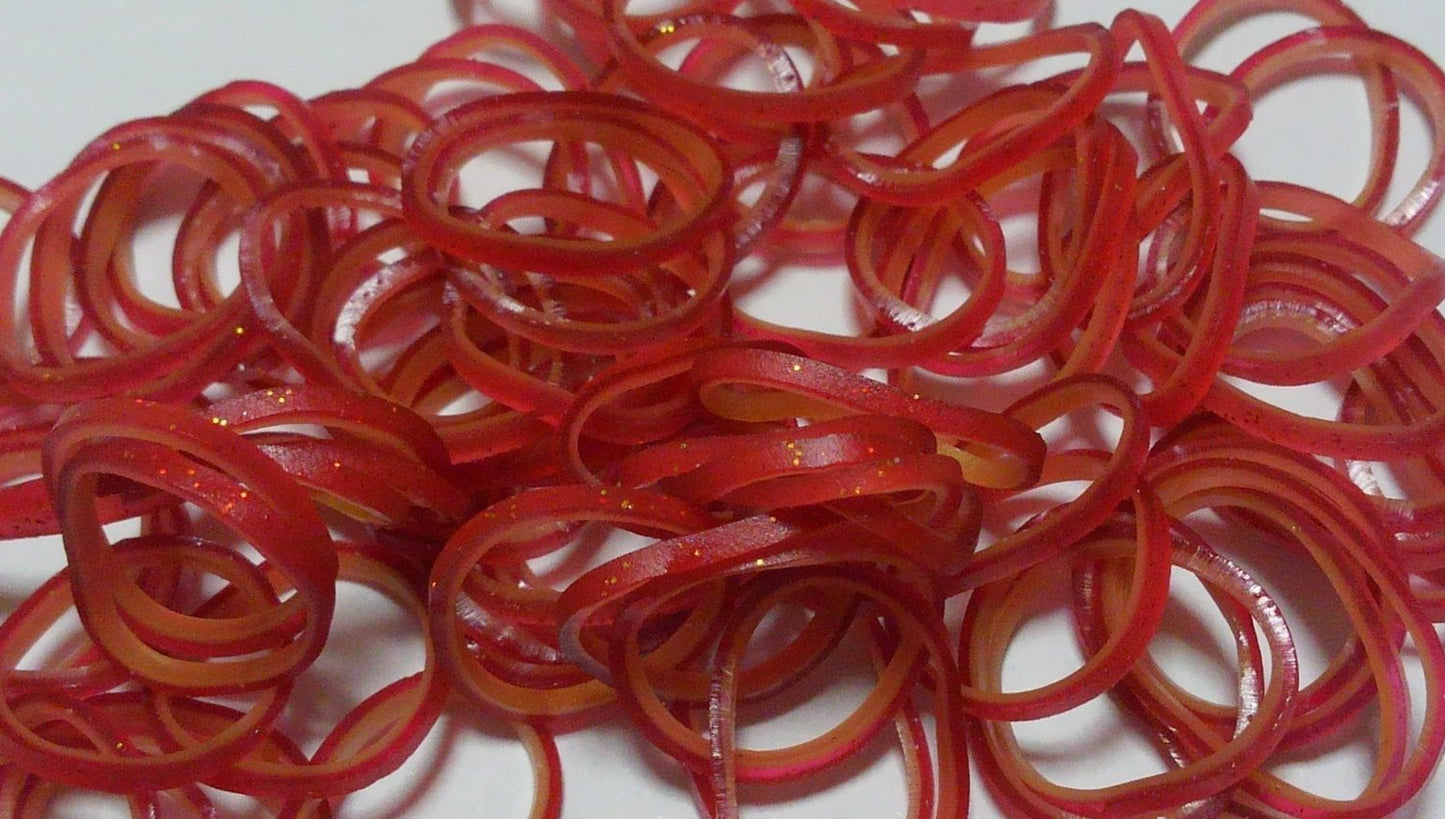 Rainbow Loom Pearl: Sparkle Maroon