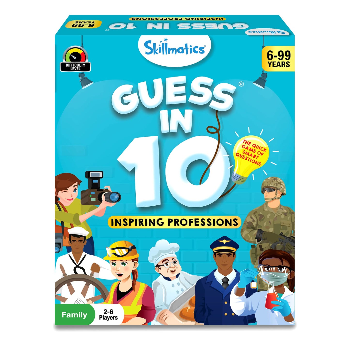 Skillmatics Card Game - Guess in 10 Professions, Educational Toy for Kids Age 6+, Multicolor, Model SKILL54GIP