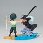 Banpresto One Piece Log Stories Figure - Roronoa Zoro vs Dracule Mihawk - BPR88603 - Plastic - Collectible