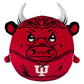 The Sleep Squad Indiana Hoosiers Bison 12" Plush Kiri Cloud Mascot - Official Collegiate Crystal Velboa Polyester