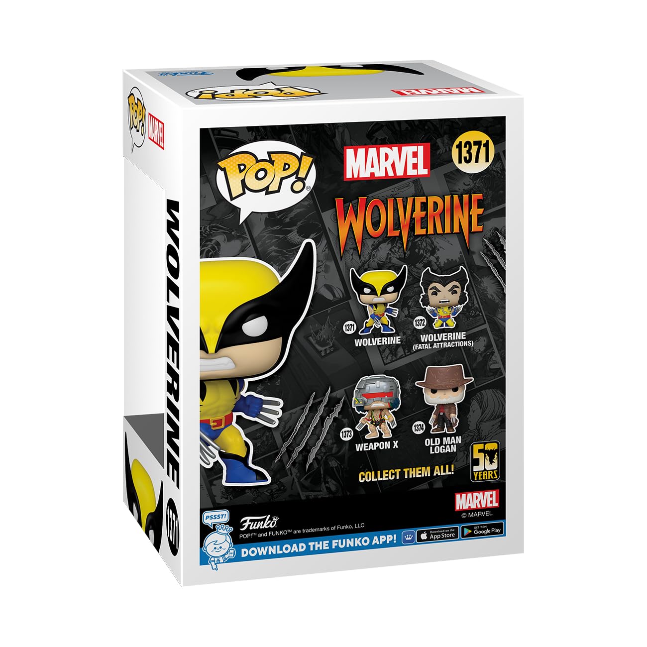 Funko POP! Marvel Wolverine 50th Collectible Vinyl Figure - Multicolor - Model 77438 - Official Merchandise for Kids & Adults