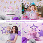 meowtastic Birthday Decorations, Happy Birthday Banner with Honeycomb Ball, Star Hanging Swirl Streamer, Circle Dot Garland, Hap