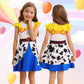 Sukyfecde Jessie Costume Girls Toddler Princess Dress up Birthday Outfits Halloween Role Play Clothes 5t Yellow