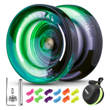 Yoyo K2 Crystal - Professional Responsive Yoyo For Kids Beginners, Dual Function Yo Yo For Adults Advanced + Extra Unresponsive