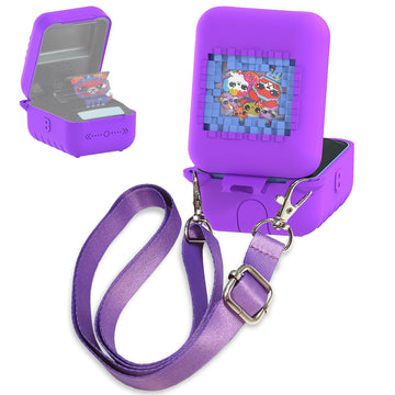 Silicone Case For Bitzee Original Interactive Toy Digital Pet With 15 Animals, Protective Skin Cover For Bitzee Original Virtual Electronic Digital Pet Accessories(Case For Bitzee Orginal) (Purple)