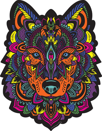 TCG Toys Hidden Shapes Wolf Jigsaw Puzzle - 300 Pieces, Hand Drawn, Multicolor, Great Gift for All Ages