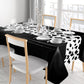 Oudain 3 Pcs 54 X 108 Inch Cow Table Cloths For Party Cow Tablecloth Paisley Table Runner Table Cover Rectangular Birthday Party