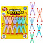 PUJI Wall Climbing Sticky Man Toy (Pack of 5)  Stretchy Climbing Action Figures for Kids, Sticky Wall Crawler Party Favor & Bir