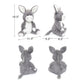 WEIGEDU Adorable Gray Donkey Plush Toy - 12.6 Inch Soft & Cuddly Stuffed Animal Donkey, Perfect for Kids, Babies, Toddlers - Far