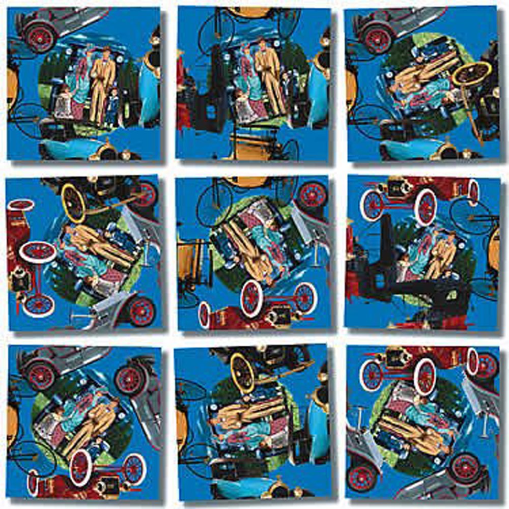 B Dazzle Antique Autos Scramble Squares 9 Piece Puzzle