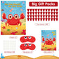 Neburora 2 Pack Pin The Mouth On The Crab Party Game 2 Large 21''X 28'' Posters With 48Pcs Stickers Ocean-Themed Birthday Party
