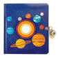 Playhouse Solar System Glow In The Dark Lock & Key Lined Page Diary For Kids
