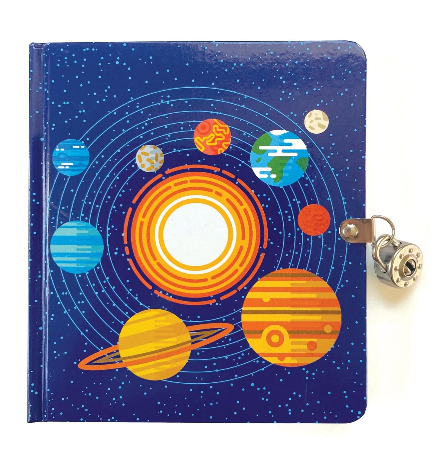 Playhouse Solar System Glow In The Dark Lock & Key Lined Page Diary For Kids