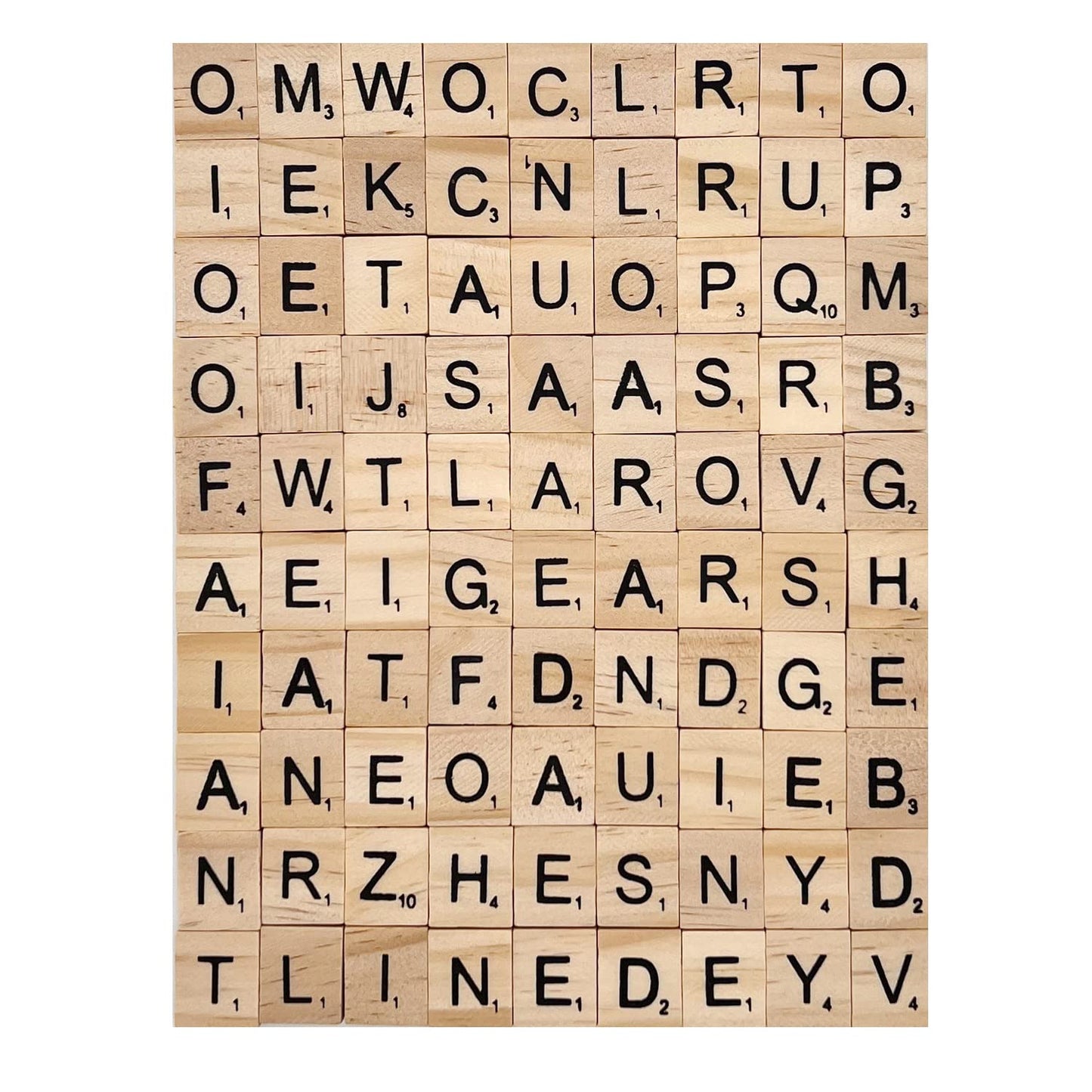 Xysmzm 400 Pcs Scrabble Letters, Wood Scrabble Tiles For Crafts