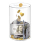 Kypeeka Clear Acrylic Piggy Bank For Adults Kids, Clear Money Saving Jar Must Break To Open, Unopenable Piggy Bank For Cash Coin