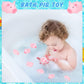 Kymqlyw 100 Pcs Rubber Pig Bath Toy Bulk Mini Pig Toys Float And Squeak Pig Toy Pink Piggy Bathtub Toys For Baby Shower Hallowee