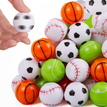 Scione 36Pack Sports Ball Fidget Spinner Sports Ball Party Favors For Kids 4-8 8-12 Goodie Bag Easter Basket Stuffers Treasure Box Toys For Classroom Prizes Return Gifts For Kids Birthday Easter Party