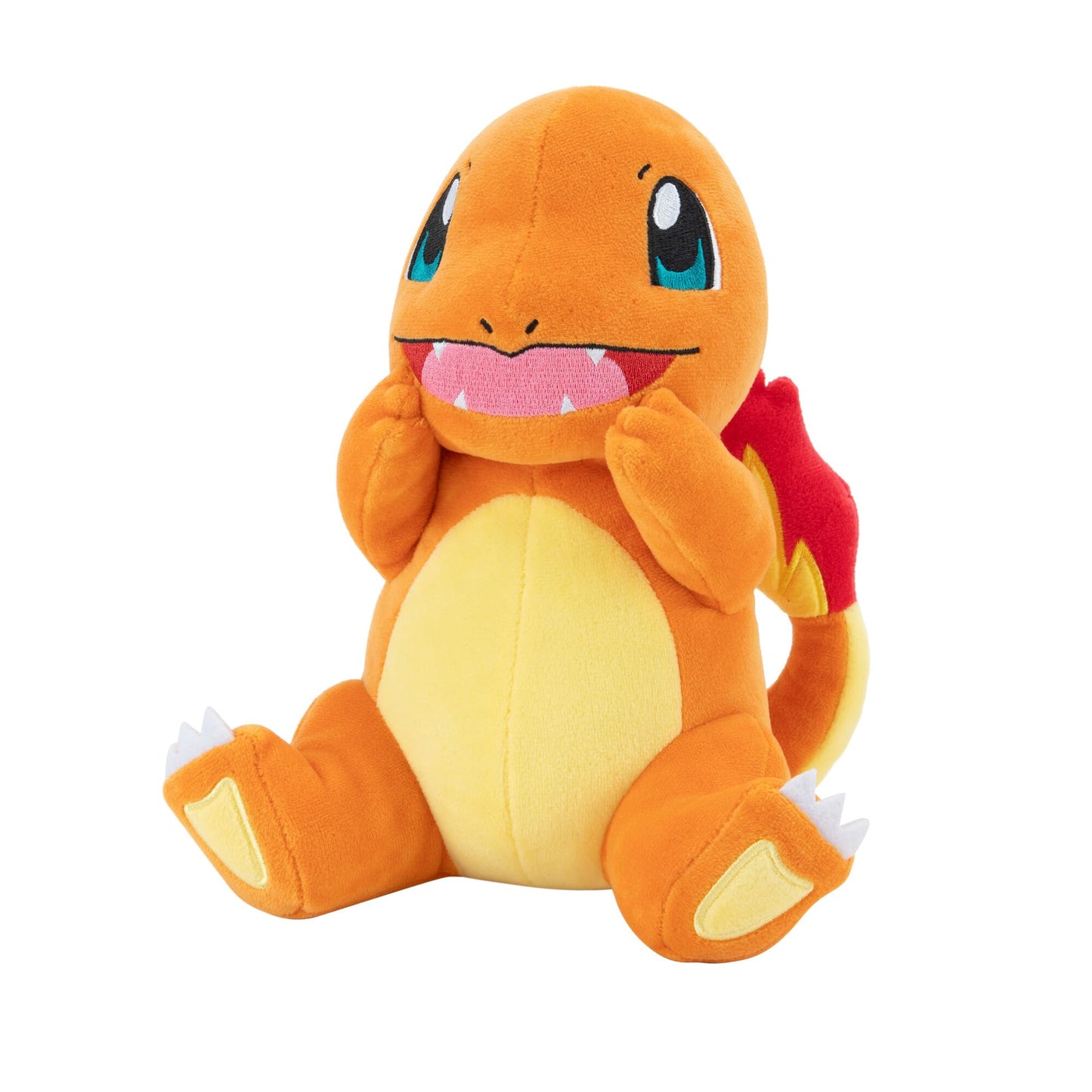 Pokemon Charmander Plush Toy - 8-inch Ultra-Soft Polyester - Glumanda Model PKW3082 - Perfect for Play & Display