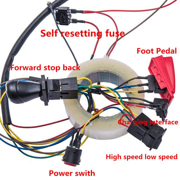 Weelye Children Electric Car Diy Accessories Wires And Gearbox,Self-Made Toy Car Of Parts, For Electric Car Kids Ride On Toys