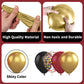 Black Burgundy Gold Balloon,60 Pcs 12 Inches Metallic Gold Burgundy Confetti Balloons For Kids Magical Wizard Party Birthday Decorations Birthday Balloons Baby Shower Engagement Party Supplies