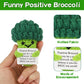 Dafuriet Mini Funny Positive Potato, 3 Inch Knitted Wool Doll With Positive Card For Cheer Up Gifts And Party Decorations, Cute Wool Positive Potato Crochet Doll For Birthday Gifts (Broccoli)