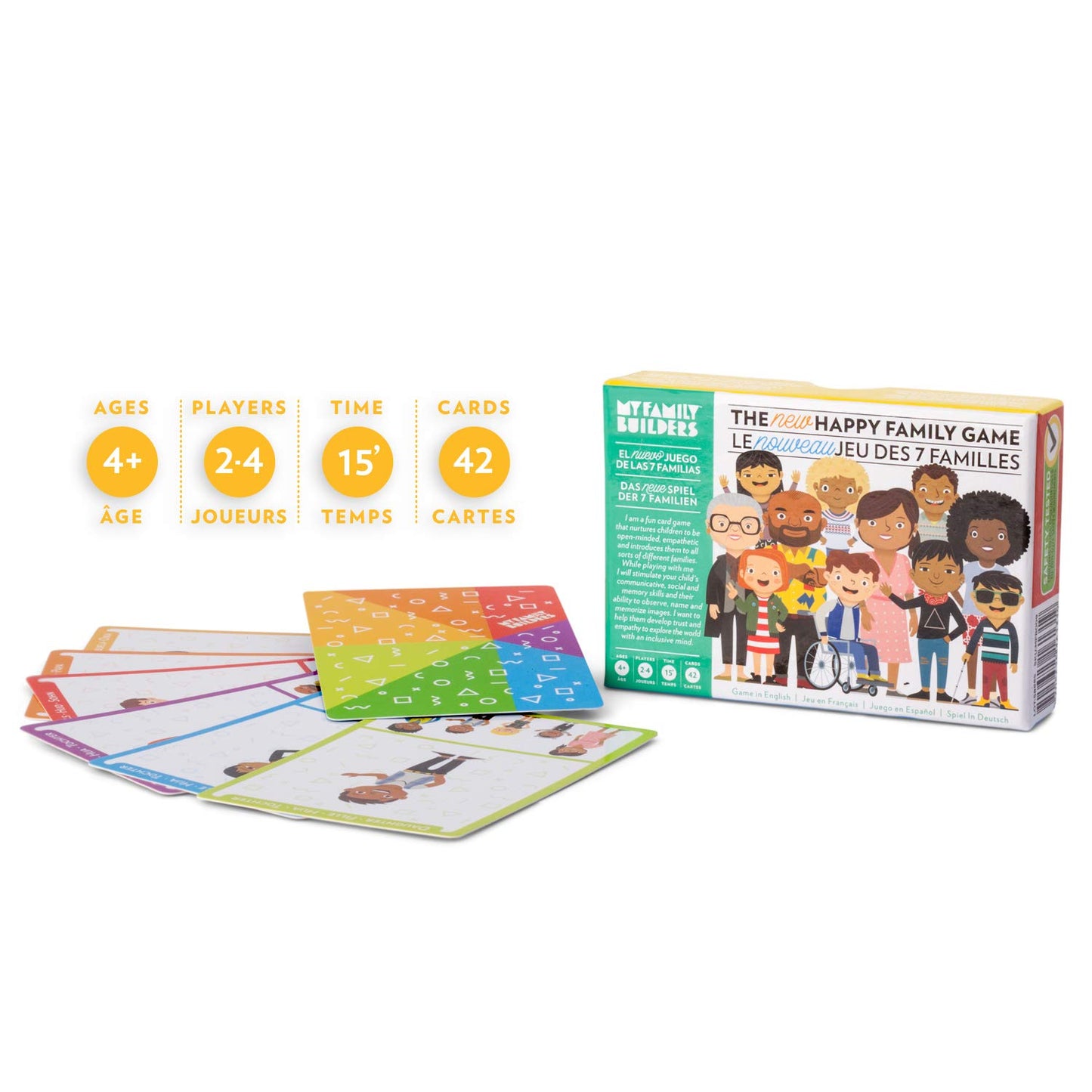 Happy Family Card Game – Promotes Inclusion, Diversity, And Empathy – Educational Game For Kids Ages 4+