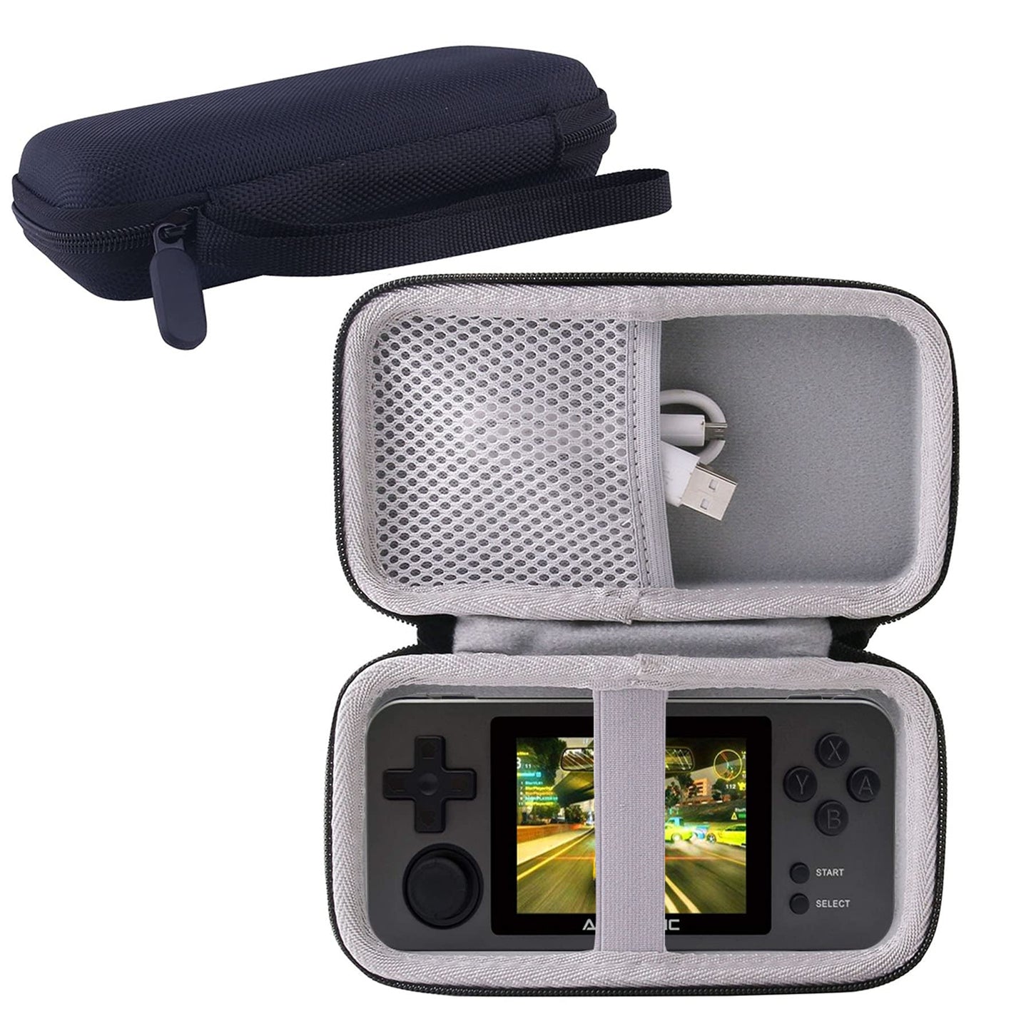 Werjia Hard Carrying Case Compatible With Rg35Xx H /Rg280M Handheld Game Console (Black)