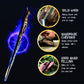 Handicraftviet Hand Carved Wooden Magic Wand Witch Wand Real Wood/Wood Wolf Wands For Wizards Collectible And Cosplay Magical Gift For Halloween, Christmas And Birthday Party 15 Inch (S7)