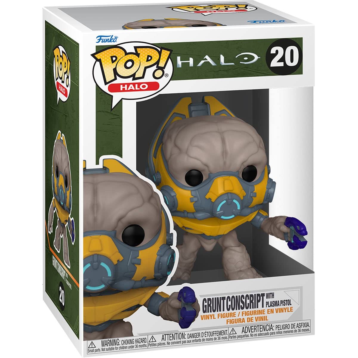Pop Halo Infinite - Grunt Conscript Funko Pop! Vinyl Figure (Bundled With Compatible Pop Box Protector Case) Multicolor 3.75 Inc