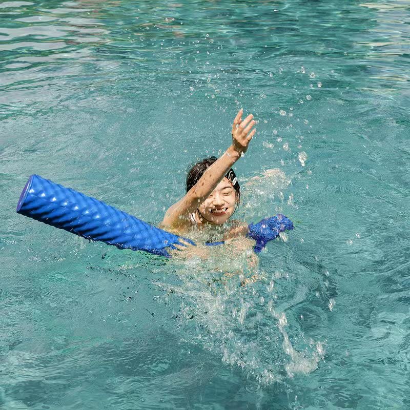 IMMERSA Jumbo Swimming Pool Noodles  enhanced Soft Water-Based Vinyl Coating and UV Resistant Foam Noodles for Swimming and Floating  Lake Floats  Pool Floats for mature-themeds and Kids. (Bahama Blue)