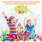 Titrot Magnetic Blocks Kids Toys, Large Magnetic Building Sticks Stem Educational Sensory Toy Preschool Learning Montessori Toys