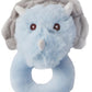Bearington Lil' Tracer Plush Stuffed Animal Dinosaur Soft Ring Rattle, 5.5 Inch