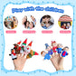 Kaemi Finger Puppets for Toddlers Soft Plush Christmas Finger Puppet Toys for Story Time Playtime Shows Party Favors, Educationa