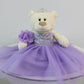 Kinnex Collections Quinceanera Doll Teddy Bear 20" Lavender1 Rhinestone B16631-5