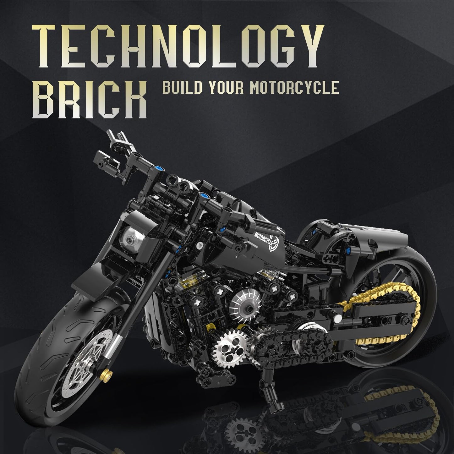Mjddja 1:8 Motorcycle Building Set For Adults, Building Blocks For Adults, Collectible Toy For 14 15 16+ Years Old Boys, Teenage