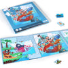Magnetic Jigsaw Puzzles for Kids Ages 3-8 60 Pieces of Puzzles&Tri-Fold Magnetic Combination Book Educational Toys Including Magnetic Plates  Gift for Toddlers Boys Girls